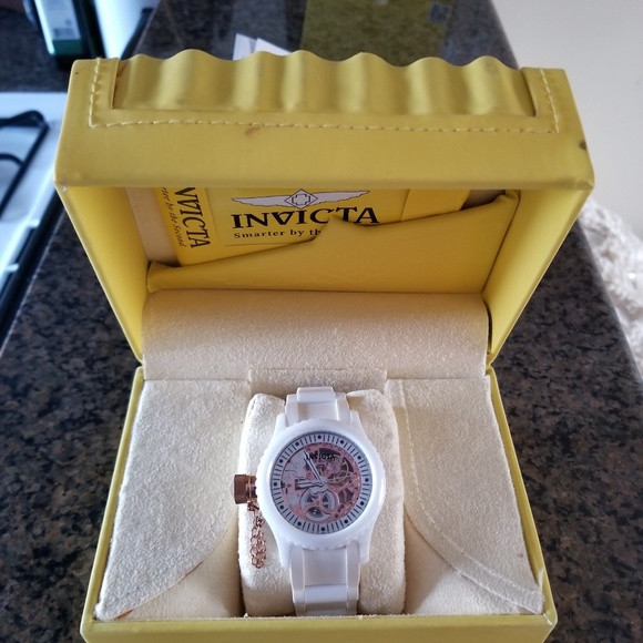Invicta 1827 ceramic & rose gold mechanical watch - Picture 6 of 8